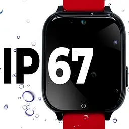Смарт-годинник JETIX DF100 Pro з 4G відеодзвінком, вібродзвінком і вологозахистом IP67 — Red