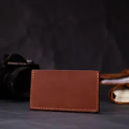 Зручний кард-кейс із натуральної шкіри Grande Pelle 11666 коричневий - мініатюра 8