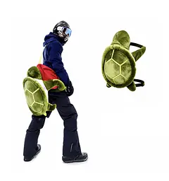 Захисна подушка-черепаха D&S Design Ski-Protector Mini Turtle розмір S 33×26 см захист спини та стегон для лиж і сноуборду зелено-жовта (SKU-258) - мініатюра 6