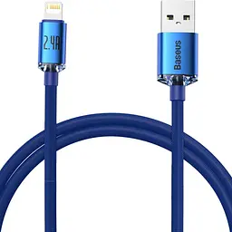 Кабель Baseus Crystal Shine Series Lightning 2.4A (1.2m) blue (CAJY000003)