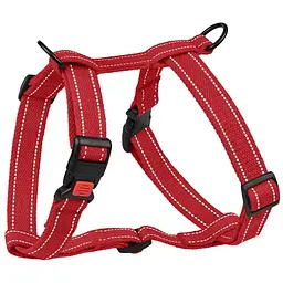 Шлея для собак Barksi Cotton Н-подібна S 20-30х36-60х1.6 см червона - мініатюра 2
