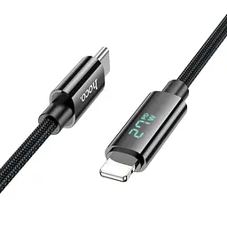 Кабель Hoco U125 Benefit PD charging data cable with display iP Black