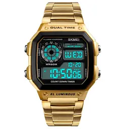 Чоловічий годинник Skmei 1335 Ripple Gold - мініатюра 3
