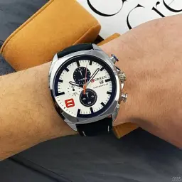 Чоловічий годинник Curren 8324 Silver-White - мініатюра 2