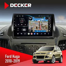 Штатна магнітола Ford Kuga 2013-2019 Decker D9-011 4x64, DSP, 4G, 360 Decker (НФ-00005599)