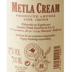 Лікер Metla Cream 17% 0.7 л - мініатюра 6