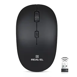 Миша бездротова REAL-EL RM-301 Wireless Чорний - мініатюра 5