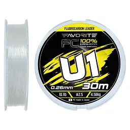 Флюорокарбон Favorite U1 FC 30 м 2.5/0.26 мм 10.1 lb/4.58 кг