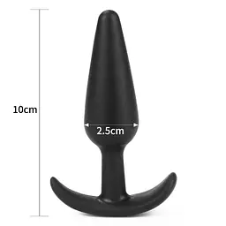 Анальна пробка LoveToy Lure Me Butt Plug Slim 10 см (чорний) - мініатюра 8