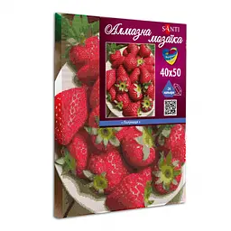 Алмазна мозаїка Santi Полуниця 40х50 см (954916) - мініатюра 2