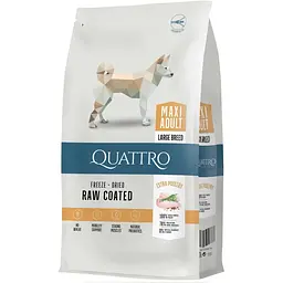 Сухий корм Quattro Maxi Adult для дорослих собак великих порід з м'ясом птиці 12 кг