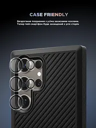 Захисне скло для камери Samsung Galaxy S24 Ultra 5G (SM-S928), Supreme BI, прозорий колір, з рамкою, глянцеве скло для захисту лінз, протиударне, прозоре, з клейовим шаром по контуру, не впливає на якість фото, ArmorStandart (ARM76616) - мініатюра 6