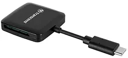 Кардрідер Transcend USB 3.2 Gen 1 Type-C SD/microSD Black (6627580) - мініатюра 2