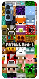 Чохол Demsky Minecraft collage для TECNO Spark 8P