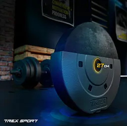 Гантелі композитні TREX Sport TX-010SK 2х10кг - мініатюра 3
