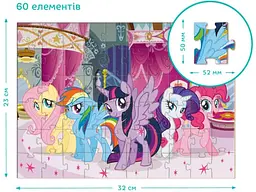 Пазл Друзі поні My Little Pony, DoDo, 60 ел. - мініатюра 3