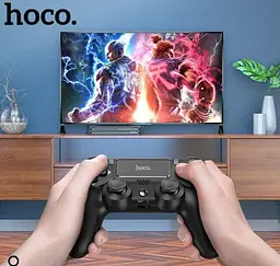 Геймпад Hoco Cool Play DGM01 бездротовий Bluetooth 4.0 для PS4 PS3 ПК з вібрацією гіроскопом сенсорна панель - мініатюра 5