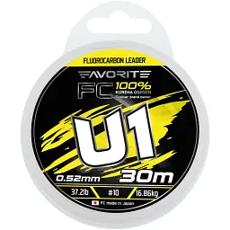 Флюорокарбон Favorite U1 FC 30 м 10/0.52 мм 37.2 lb/16.86 кг - мініатюра 2