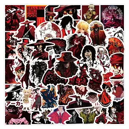 Стікерпак Геллсінг набір наліпок GeekLand Hellsing 60 штук 2457239720 - мініатюра 2