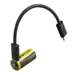 Акумулятор Li-Ion 16340 (RCR123A) Nitecore NL169R 950mAh 3.6V USB-C із захистом (Чорно-жовтий) - мініатюра 2