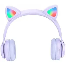Бездротові навушники Hoco W39 Cat Ear Bluetooth блакитні 6931474779250 - мініатюра 4