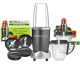 Блендер Nutribullet для смузі портативний нержавіюча сталь 3 швидкості 900 Вт металік (lp-84932_1158) - мініатюра 3