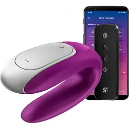 Смарт-вібратор для пар Satisfyer Double Fun Partner Vibrator Violet (SO5059) [95915]