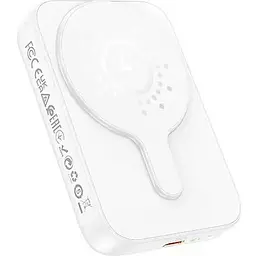 Портативна батарея Hoco J117 Esteem PD20W Magnetic 5000 mAh White - мініатюра 2