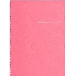 Блокнот Buromax spiral side, А4, 80sheets, Barocco, square, pink (BM.2446-610)