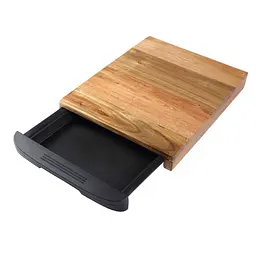 Дошка для нарізання Bergner Natural 38х24,5 см акація (BG-4926) 38 см - мініатюра 4