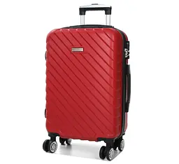 Валіза маленька S ABS-пластик Madisson Snowball 03403 58х38х23см 35л Червоний