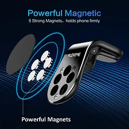 Автотримач для телефону магнітний VIDOVICI Premium XT-S48 Magnetic Clamp Black - мініатюра 2