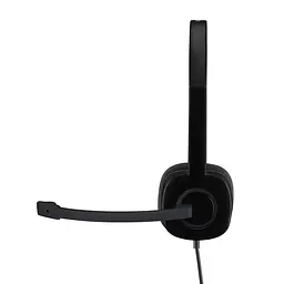 Комп'ютерна гарнітура Logitech H151 Stereo Black (981-000589) - мініатюра 2