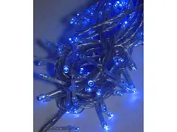 Гірлянда КИТАЙ 100LED синій 6м прозорий провід 1110-02