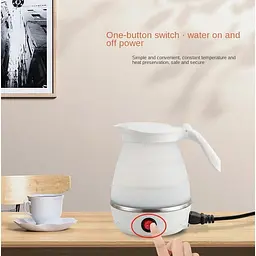 Електрочайник Silicon Kettle силіконовий складний електрочайник маленький електрочайник портативний чайник - мініатюра 6