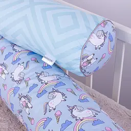 Захисні валики-бортики MirSon Kids Time 18-0006 Rainbow Unicorn, сині, 2 шт. - мініатюра 7