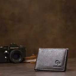 Чоловічий шкіряний зажим для грошей GRANDE PELLE 11х8х0,7 см acs0018634 - мініатюра 6