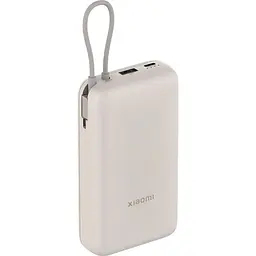 Портативний акумулятор Xiaomi Power Bank Integrated Cable 33W 20000mAh tan (PB2030MI / BHR8851GL) - мініатюра 2