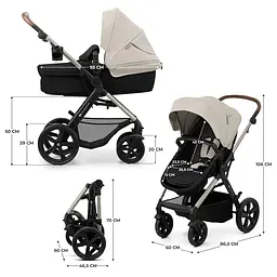 Універсальна коляска 3 в 1 Kinderkraft Moov 2 Moonlight Gray (KSMOOV02GRYEV00) - мініатюра 14
