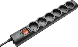 Розгалуджувач мережевий Surge Guard 1.8м 4xТипF чорний Trust osv0002153