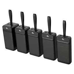 Універсальна мобільна батарея XO PR159 Fast-charging with light PD20W/QC22.5W 60 000 mAh Чорний - мініатюра 2