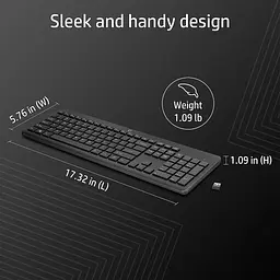 Клавіатура HP 230 Wireless UA Black (3L1E7AA) - мініатюра 4