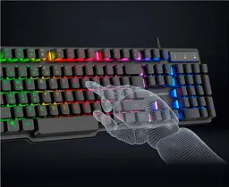 Клавіатура USB GamePro GK380 Black (GK380) UA - мініатюра 7
