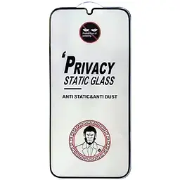 Захисне скло Privacy 5D (тех.пак) для Samsung Galaxy A06 Чорний - мініатюра 2
