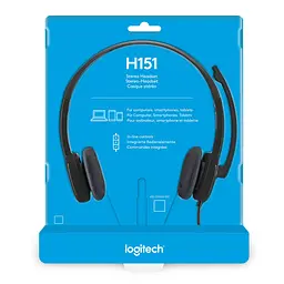 Комп'ютерна гарнітура Logitech H151 Stereo Black (981-000589) - мініатюра 8