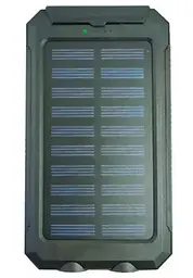 Зовнішній повербанк Solar Power Bank 30000 мА/год із компасом Чорний (2104618804) - мініатюра 7