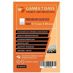 Протектор для карт Games 7 Days 57,5 х 89 мм, Standard USA Chimera, 50 шт (PREMIUM) (GSD-025789)