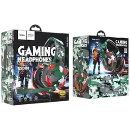 Навушники ігрові провідні НОСО ESD08 Gaming headphones Hi-Res Camouflage-Green - мініатюра 9