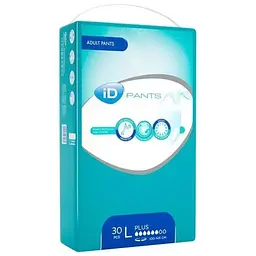 Подгузники-трусики для дорослих iD Diapers-Pants for adults ³D Plus L, 30 шт. - мініатюра 2