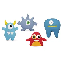 Іграшка для собак Croci Monster монстри латекс пищалка асорті 12–15 см